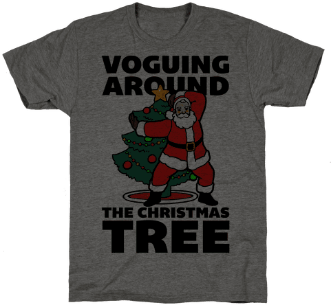 Voguing Around The Christmas Tree Mens T-shirt - Shirt (484x484), Png Download