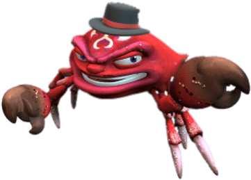 Crabby Looking Mean - Fiddler Crab (400x400), Png Download