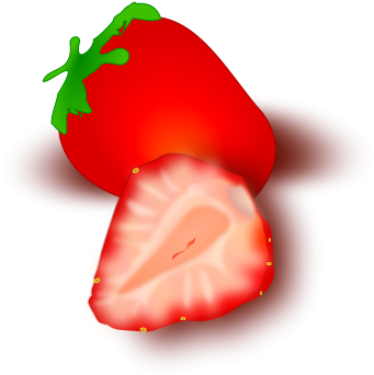 Get Notified Of Exclusive Freebies - Strawberry Slices Clipart (566x800), Png Download