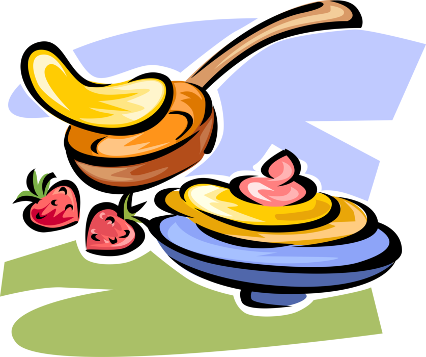 Vector Illustration Of Breakfast Pancakes Or Flapjacks - Butter (837x700), Png Download