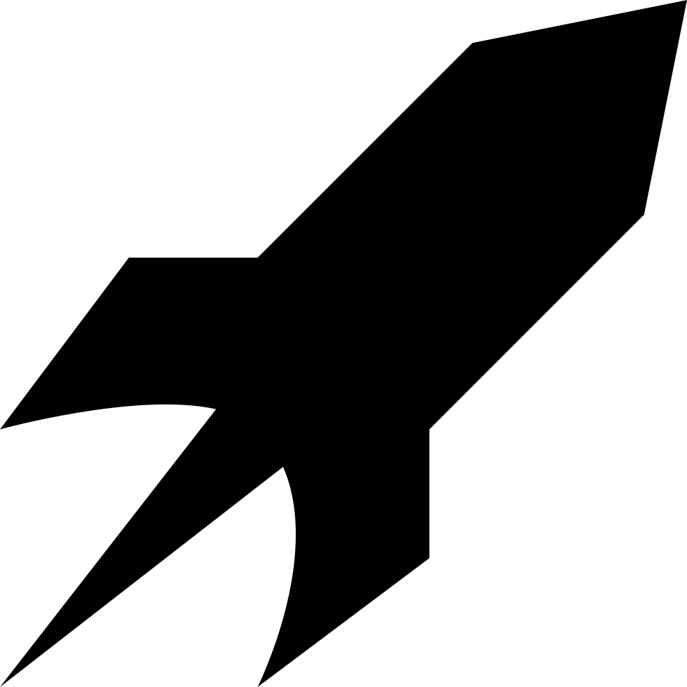 Rocket Vector Png - Silhouette Rocket (980x980), Png Download
