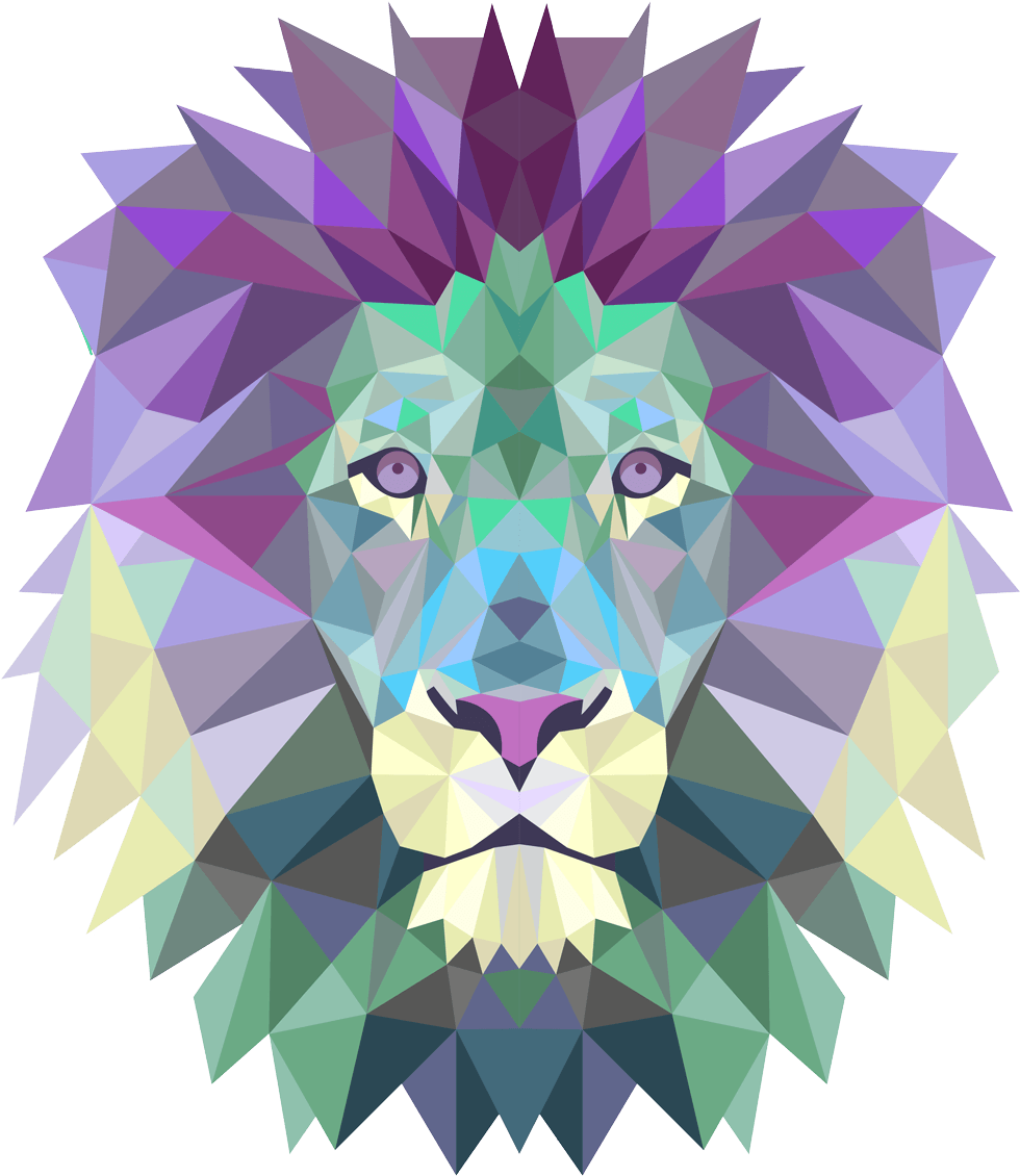 Logo Or Business Card Converts Potential Customers - Lion Polygon (1000x1151), Png Download