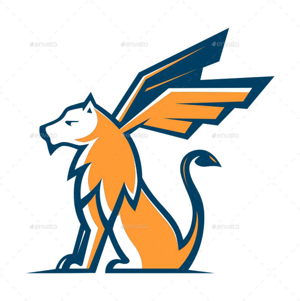Flying Lion Logo - Portable Network Graphics (1000x1000), Png Download