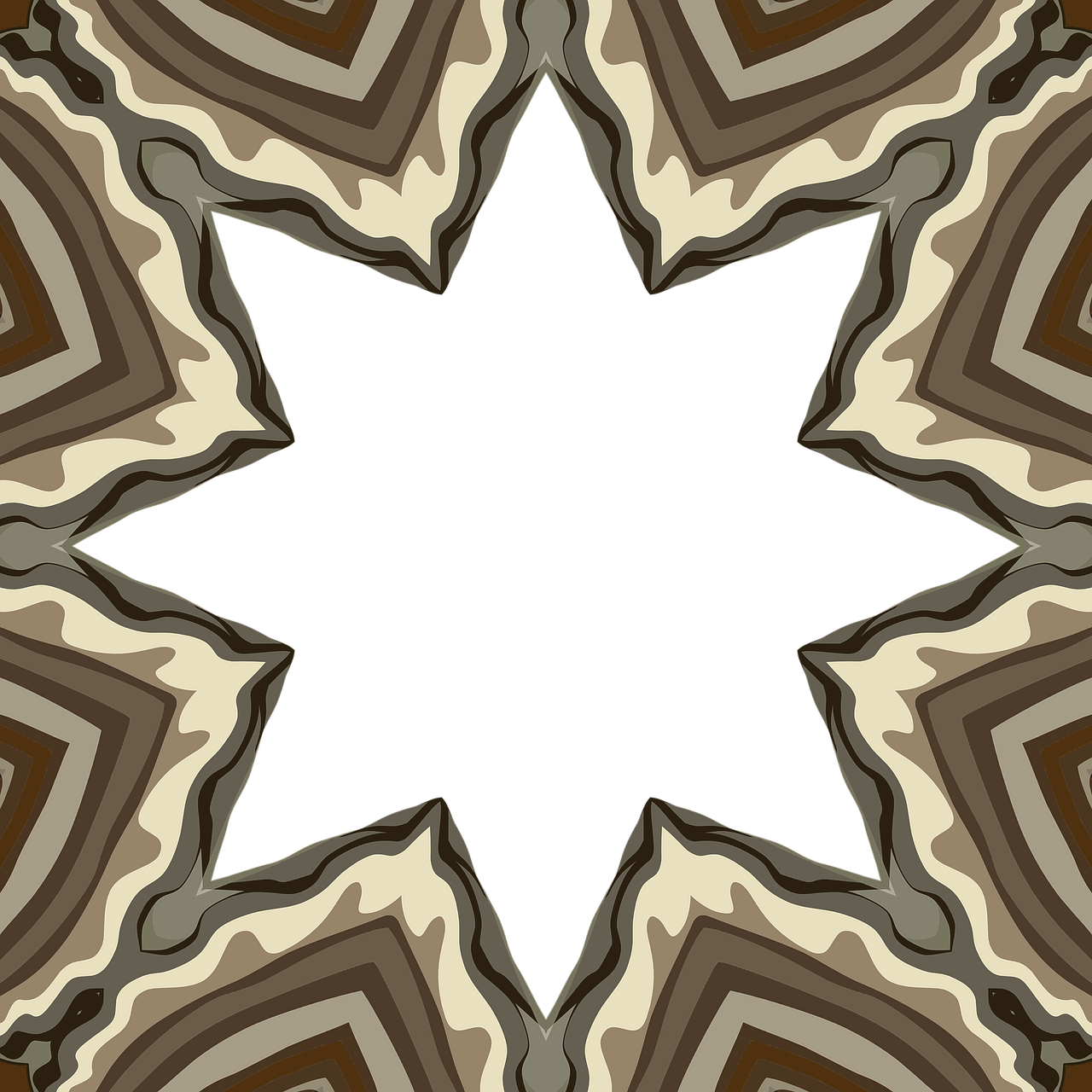 Frame Star Scrapbooking (1280x1280), Png Download