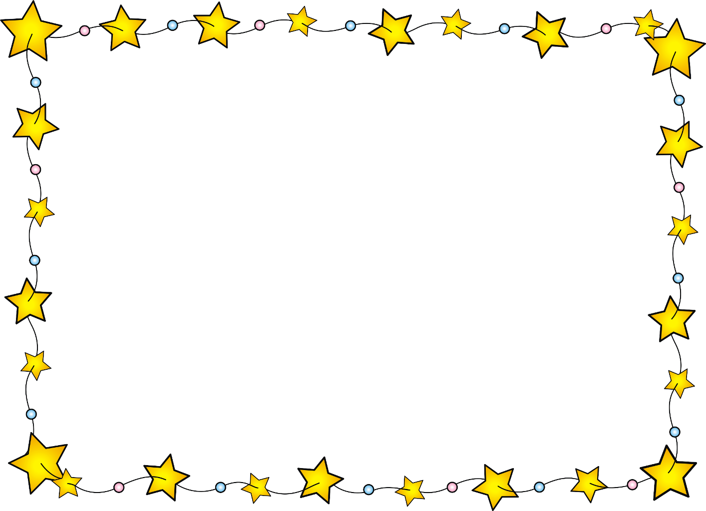 Report Abuse - Star Border Png (1414x1024), Png Download