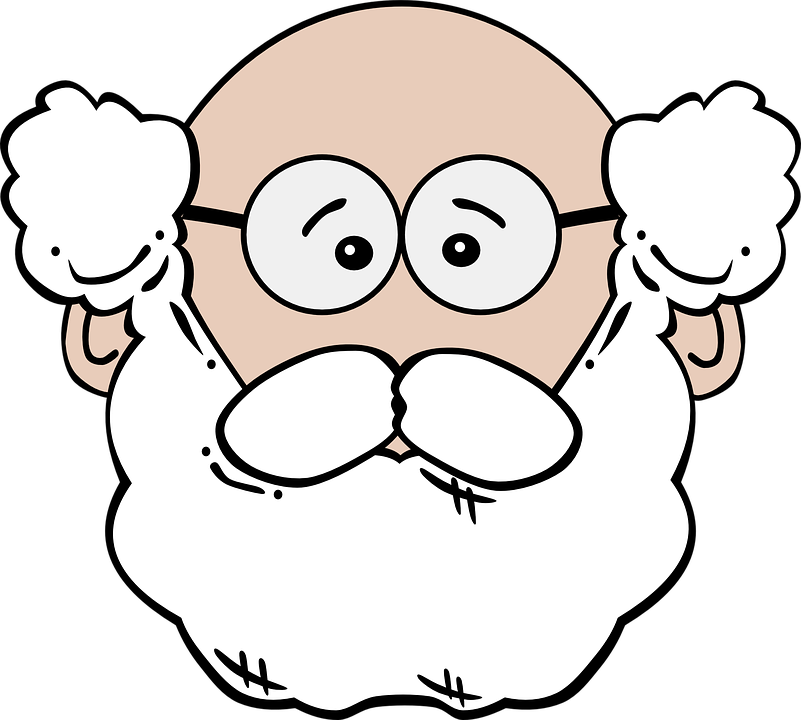 Old Clipart Orang Tua - Yaşlı Adam Çizimi Kolay (801x720), Png Download