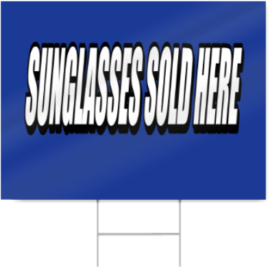 Sunglasses Sold Here Sign - Led-backlit Lcd Display (450x450), Png Download