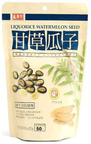 Licorice Watermelon Seed Shj 20/180 Gm 盛香珍甘草瓜子 - Licorice Watermelon Seeds - Triko Foods (500x500), Png Download