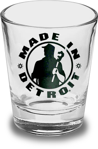 Mid Shot Glasses - Made In Detroit (600x730), Png Download