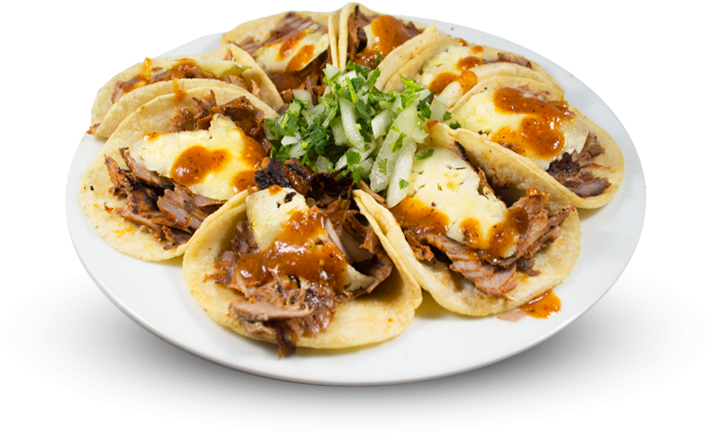 Real Al Pastor Tacos - Omelette (800x650), Png Download