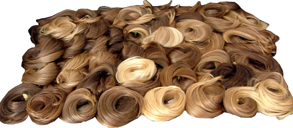 Venda De Cabelo - Blond (578x253), Png Download