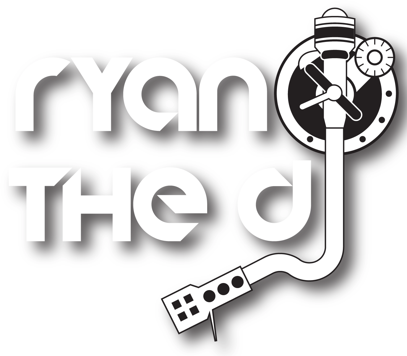 Dj Clipart Dj Logo - Ryan The Dj Logo (1383x1215), Png Download