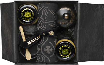 Maille Exclusive Paris Mustard Table Gift Box Set Open - Paris (480x456), Png Download