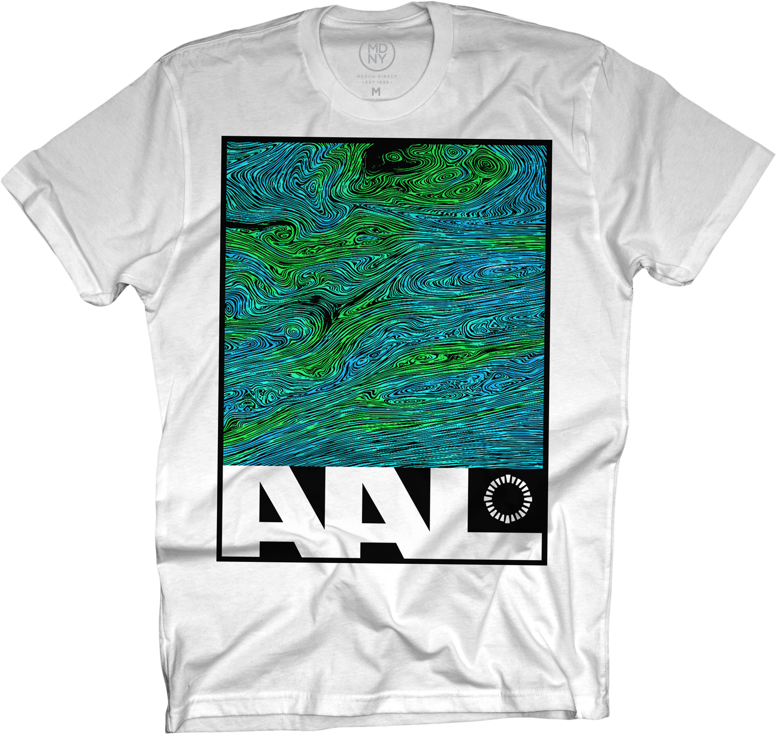 Green Swirl White T-shirt $25 - Animals As Leaders (1600x1600), Png Download
