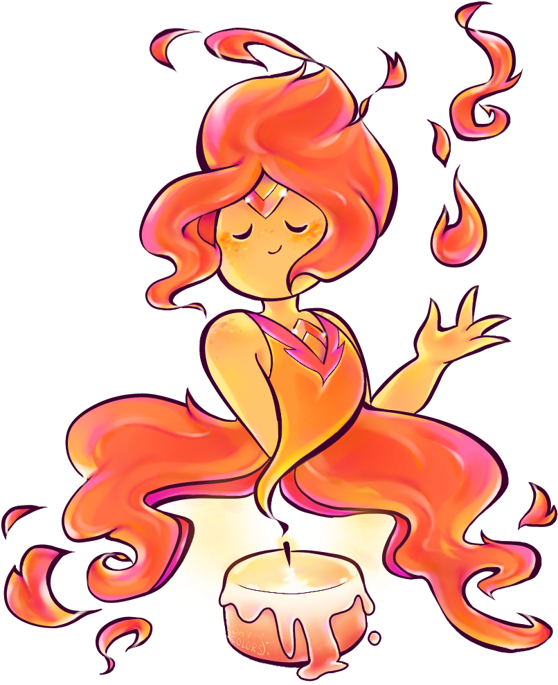Just A Small Flame Princess, I'm Not Ready For The - Adventure Time (900x1000), Png Download