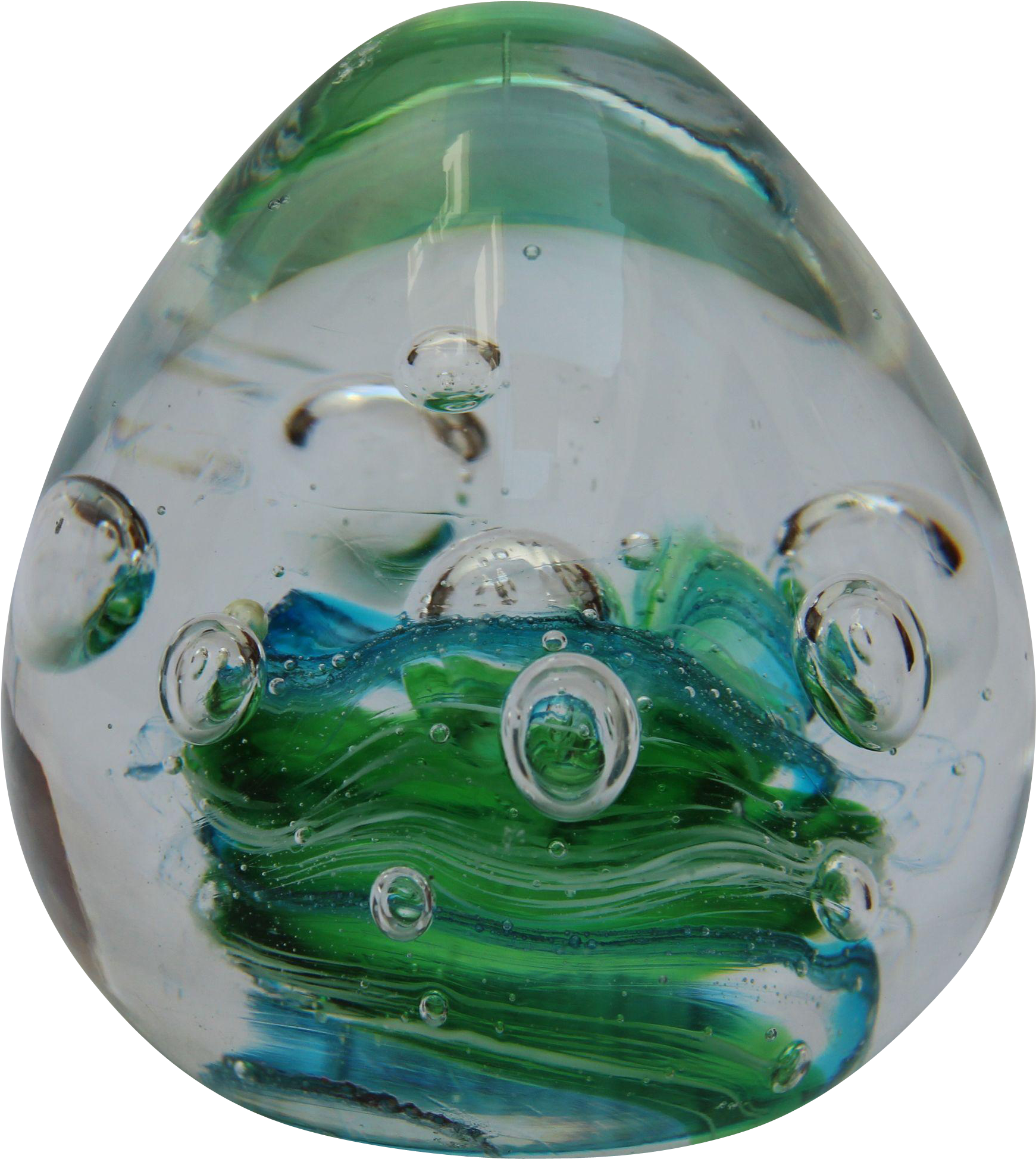Murano Glass Paperweight Blue - Paperweight (1946x1946), Png Download