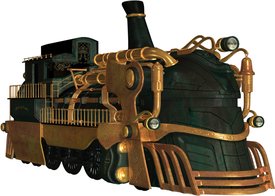 Tubes Steampunk Png - Steam Punk Train (1024x768), Png Download