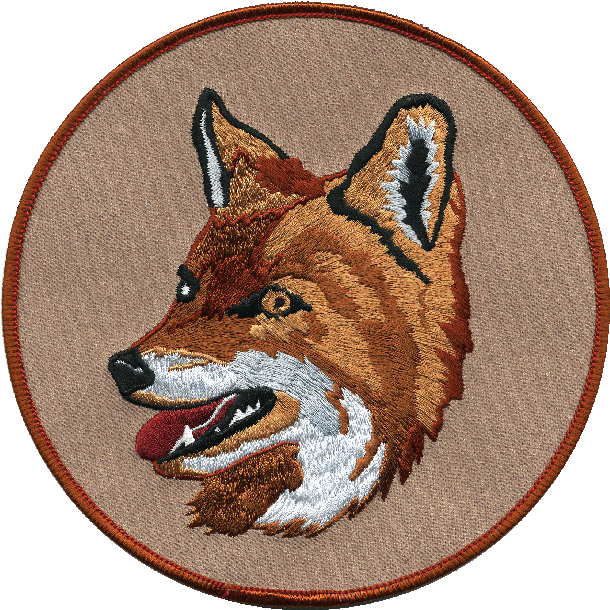 Circle-fox - Embroidery (640x635), Png Download