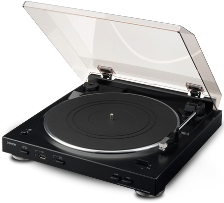 Denon Dp200usb Turntable (455x437), Png Download