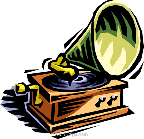 Gramophone Royalty Free Vector Clip Art Illustration - Illustration (480x464), Png Download
