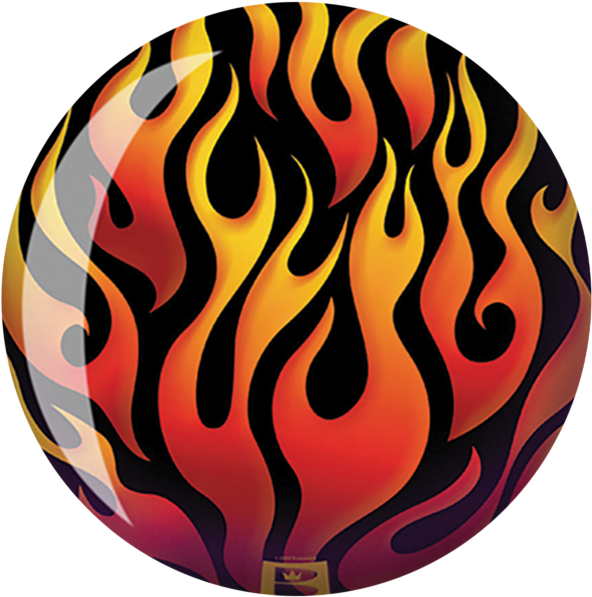 Brunswick Flame Viz-a-ball Bowling Ball (600x600), Png Download