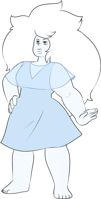 Crystal Quartz - Steven Universe Crystal Quartz (500x714), Png Download