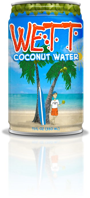 Billy Currington Owns A Coconut Water Company And It's - Wett Coconut Water (324x696), Png Download