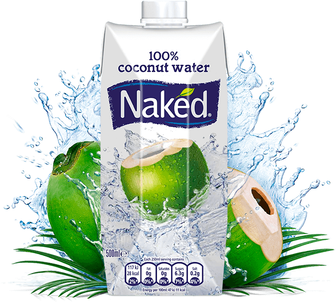 Coconut Water - Naked Juice 100% Organic Pure Coconut Water, Usda Organic (747x690), Png Download