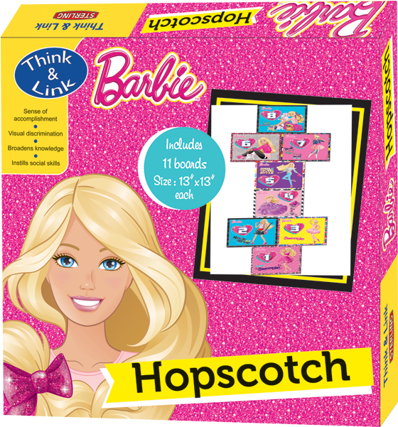 Hopscotch - Sterling Barbie Match N Learn Puzzle - 50 Pieces (842x618), Png Download