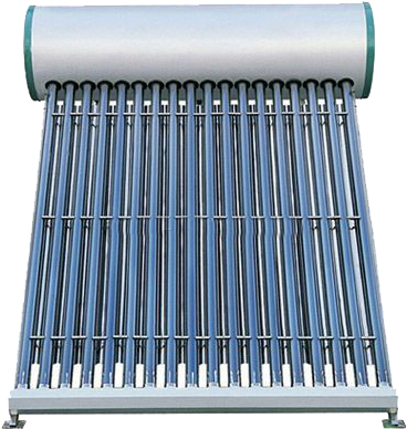 Solar Water Heater Etc - Solar Rooftop Water Heater (400x418), Png Download
