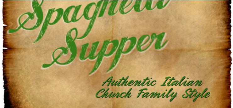 Spaghetti Supper - Calligraphy (924x345), Png Download