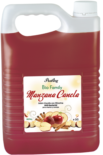 Biofamily-jabón Refill Manzana Canela - Soap (580x580), Png Download