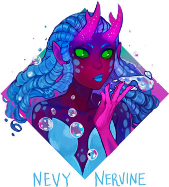 Nevy Nervine - Ava's Demon Nevy Nervine (338x381), Png Download