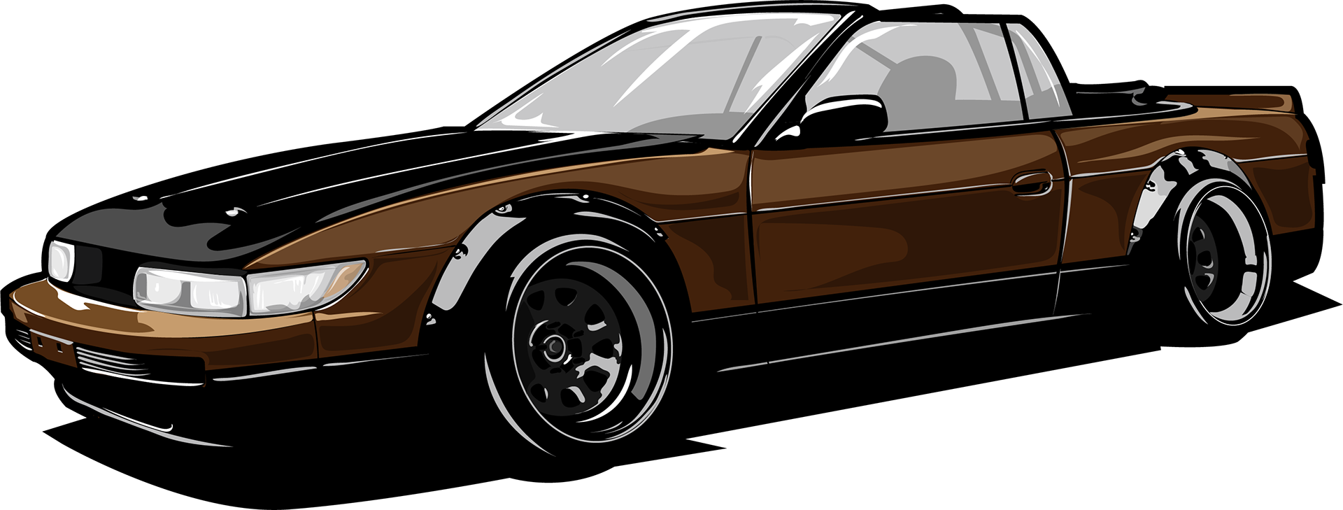 Car Illustrations - Sports Car (1920x729), Png Download
