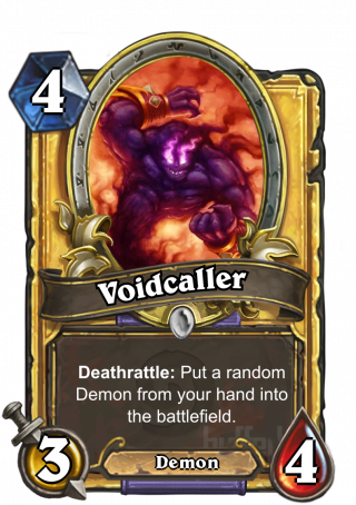 Voidcaller - Hooked Reaver Hearthstone (320x454), Png Download