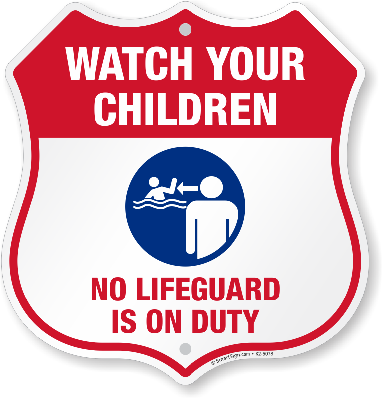 Pool Safety Shield Sign - Swimmingpoolsigns Warning : Children Should Not Use (768x800), Png Download