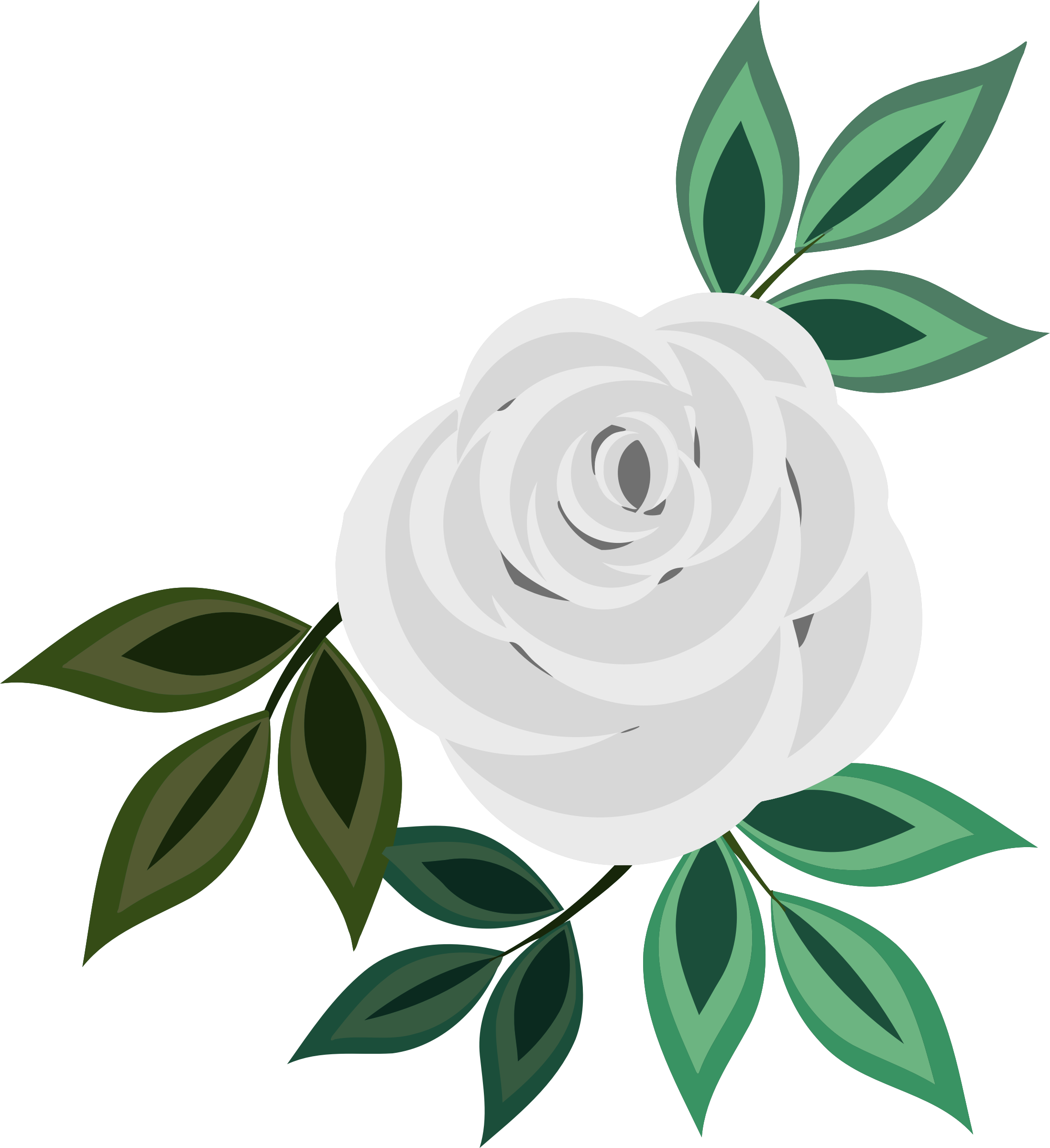 Big Image - Clip Art Pink Rose (2196x2400), Png Download