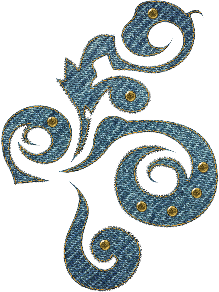 Denim Swirl By Melissa - Denim Png (900x1134), Png Download