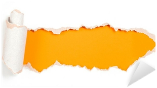 Paper Hole With Torn Edges Design Template Sticker - Paper Torn (400x400), Png Download