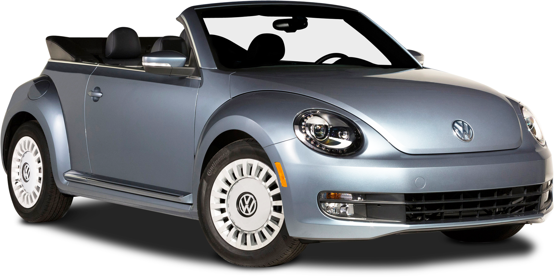 Vw Beetle Convertible 2018 Grey (1950x1010), Png Download