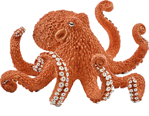 Schleich 14768 Octopus, , Large - Schleich 14768 (631x492), Png Download