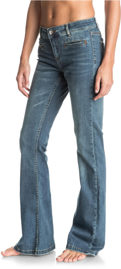 Denim Fit Guide Flare Banner - Roxy Jane Forever 27 (496x900), Png Download