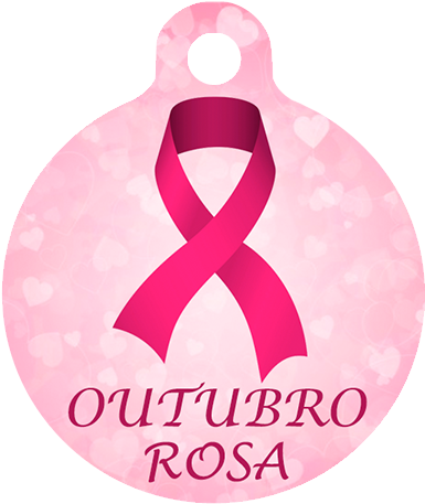 Outubro Rosa Fundo Rosa - The Breast Cancer Awareness Month (500x500), Png Download