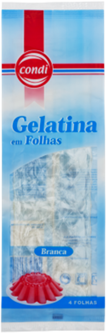 Condi White Jelly 7g - Folhas De Gelatina (470x700), Png Download