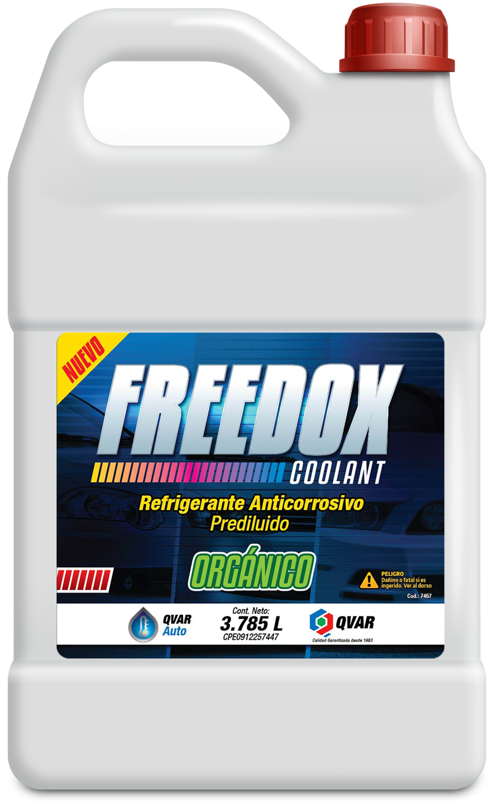 Galon Freedox - Refrigerante Q Var Chevrolet (973x1577), Png Download