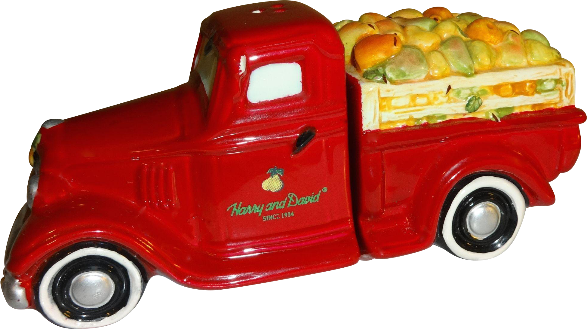Red Truck Full Of Pears Salt And Pepper Shakers - Model Car (1951x1951), Png Download