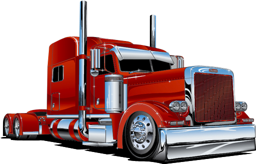 Red Truck Render - Vehicle (581x600), Png Download