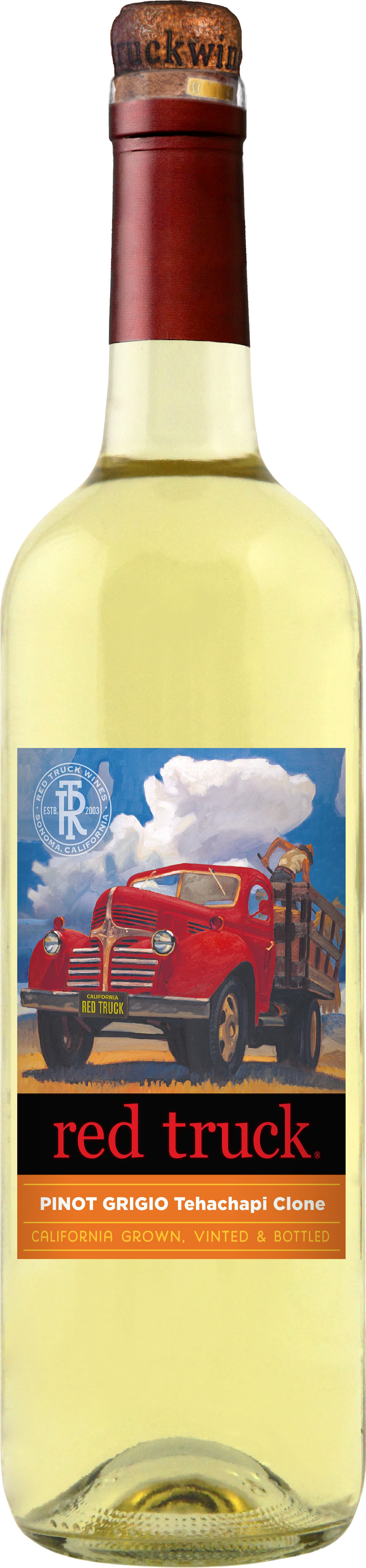Red Truck Pinot Grigio - Red Truck Red (1168x5004), Png Download