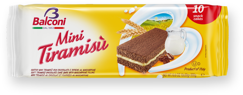 Discover Our Figures - Balconi Mini Tiramisu' - Pack Of 10 X 1.05 Oz = 10.5 (1000x1000), Png Download