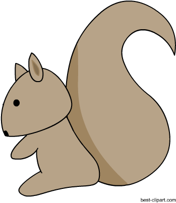 Free Cute Squirrel Woodland Animal Clip Art - Clip Art (450x450), Png Download